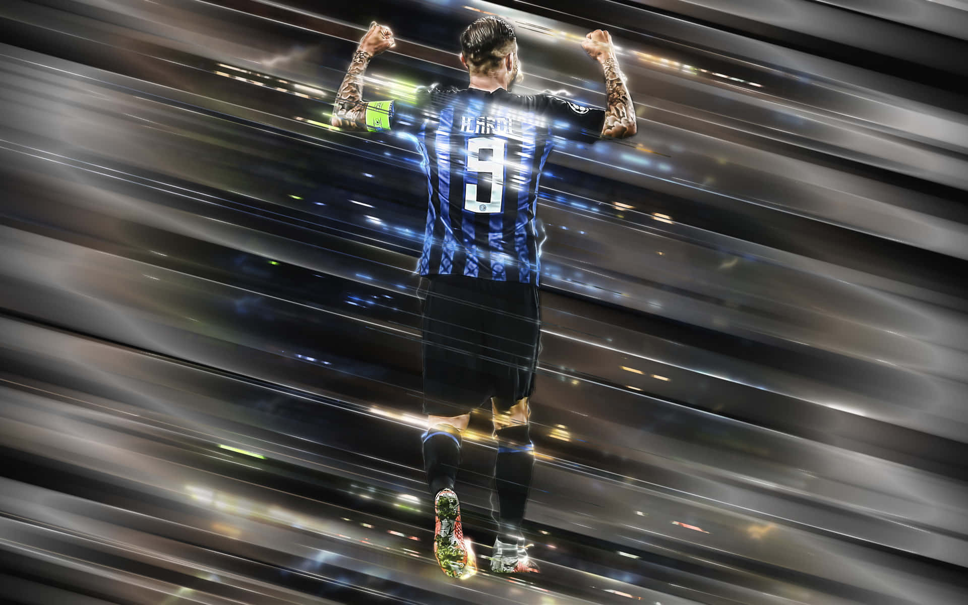 Mauro Icardi Celebration Inter Milan Wallpaper