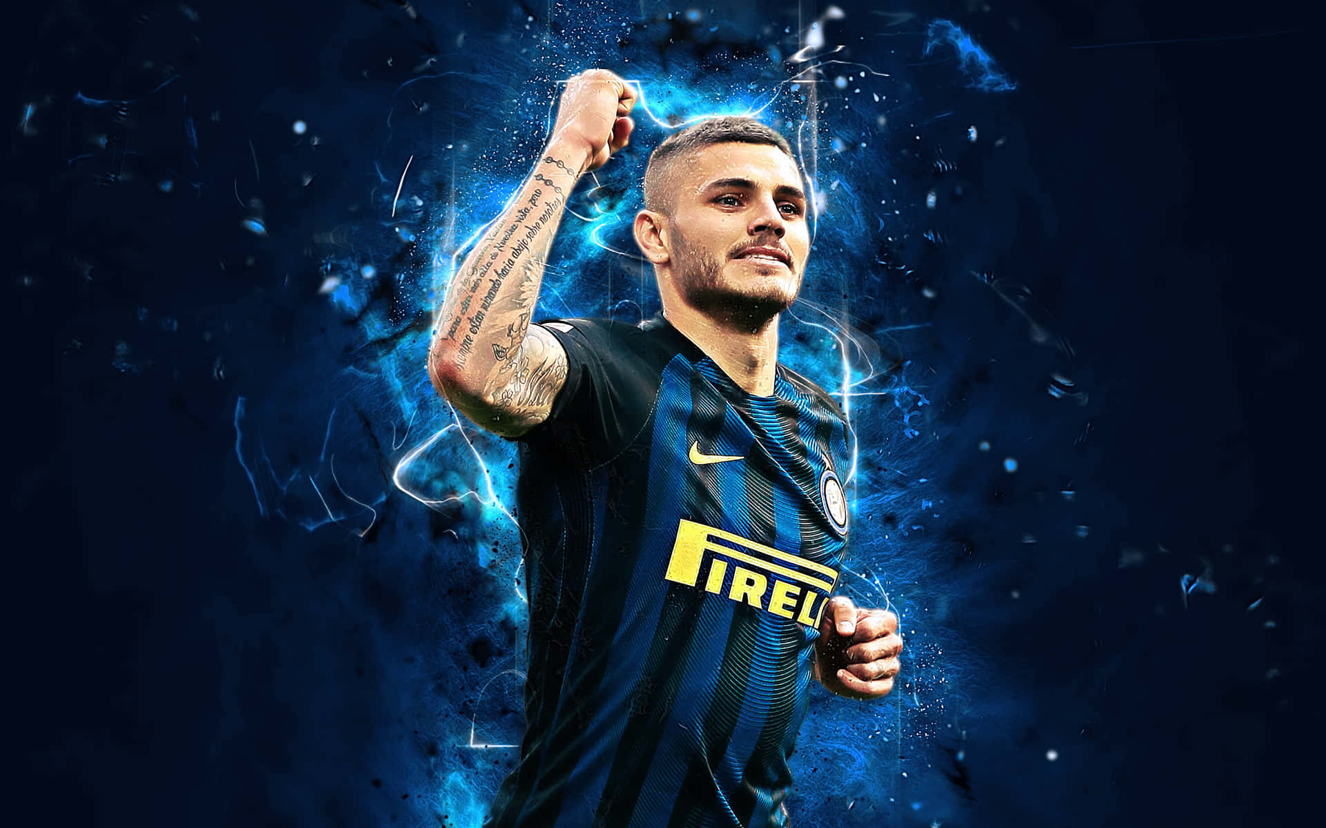 Mauro Icardi Celebration Inter Milan Wallpaper