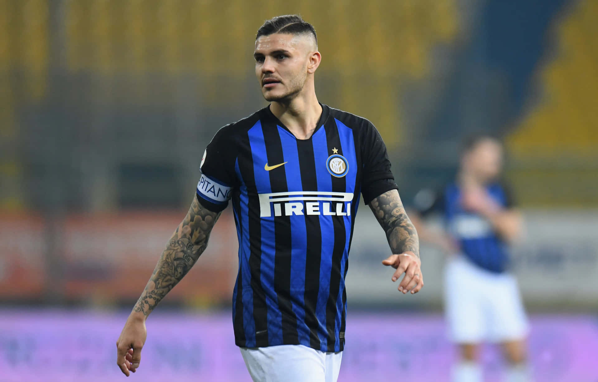 Mauro Icardi Inter Milan Striker Action Wallpaper