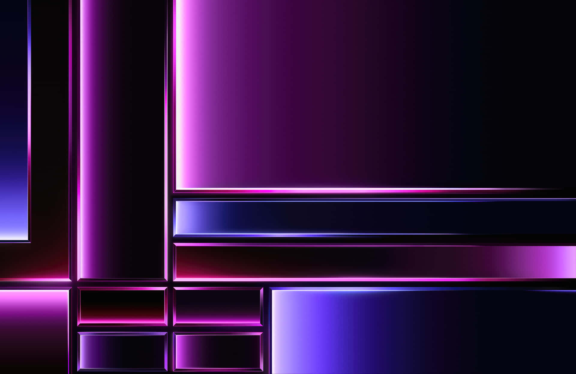 Mauve Abstracte Neon Lijnen Achtergrond