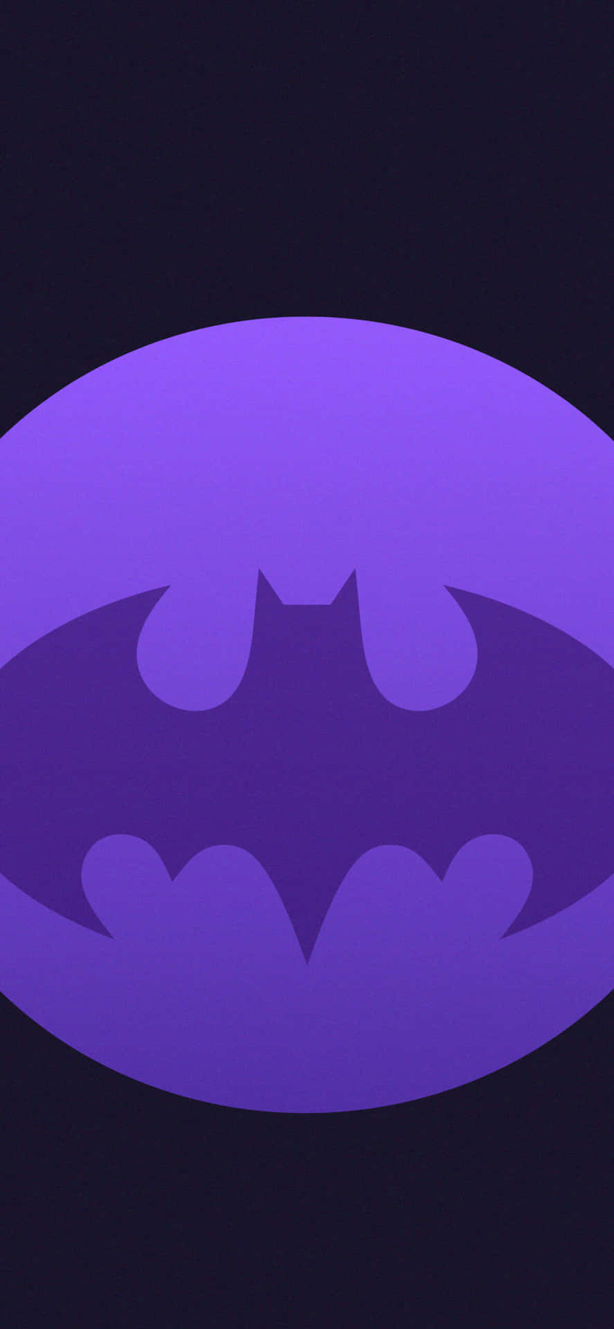 Logode Batman Con Fondo Color Malva