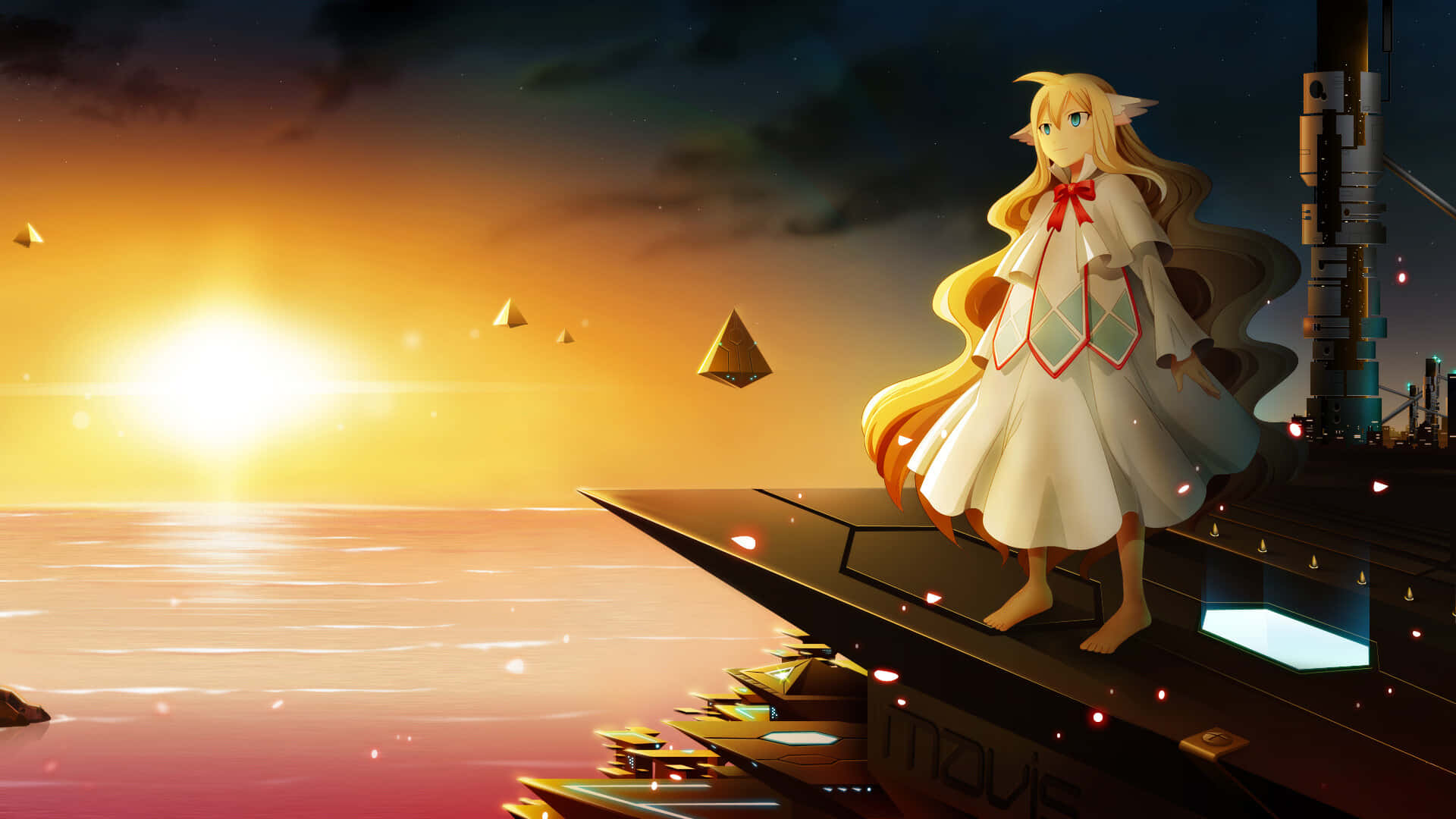 Download Mavis Vermillion looking enchanting in her ethereal form against a  magical background Wallpaper | Wallpapers.com