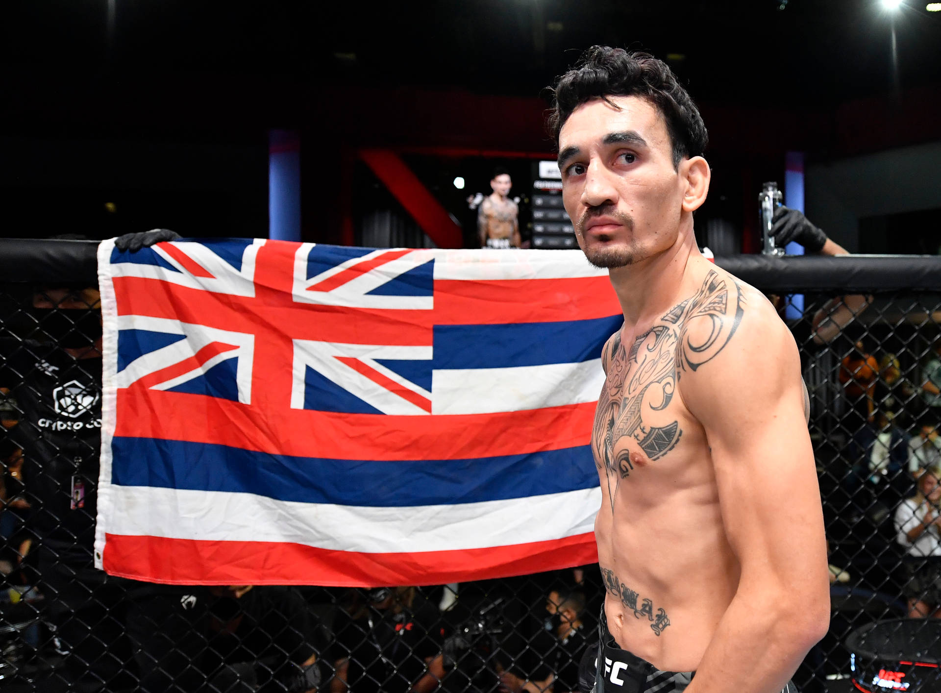 Max Holloway Hawaii Flag Picture