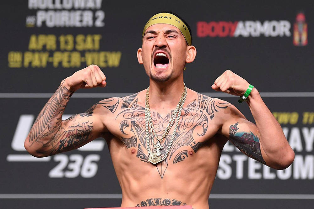 Max Holloway Open Mouth Weigh In Wallpaper