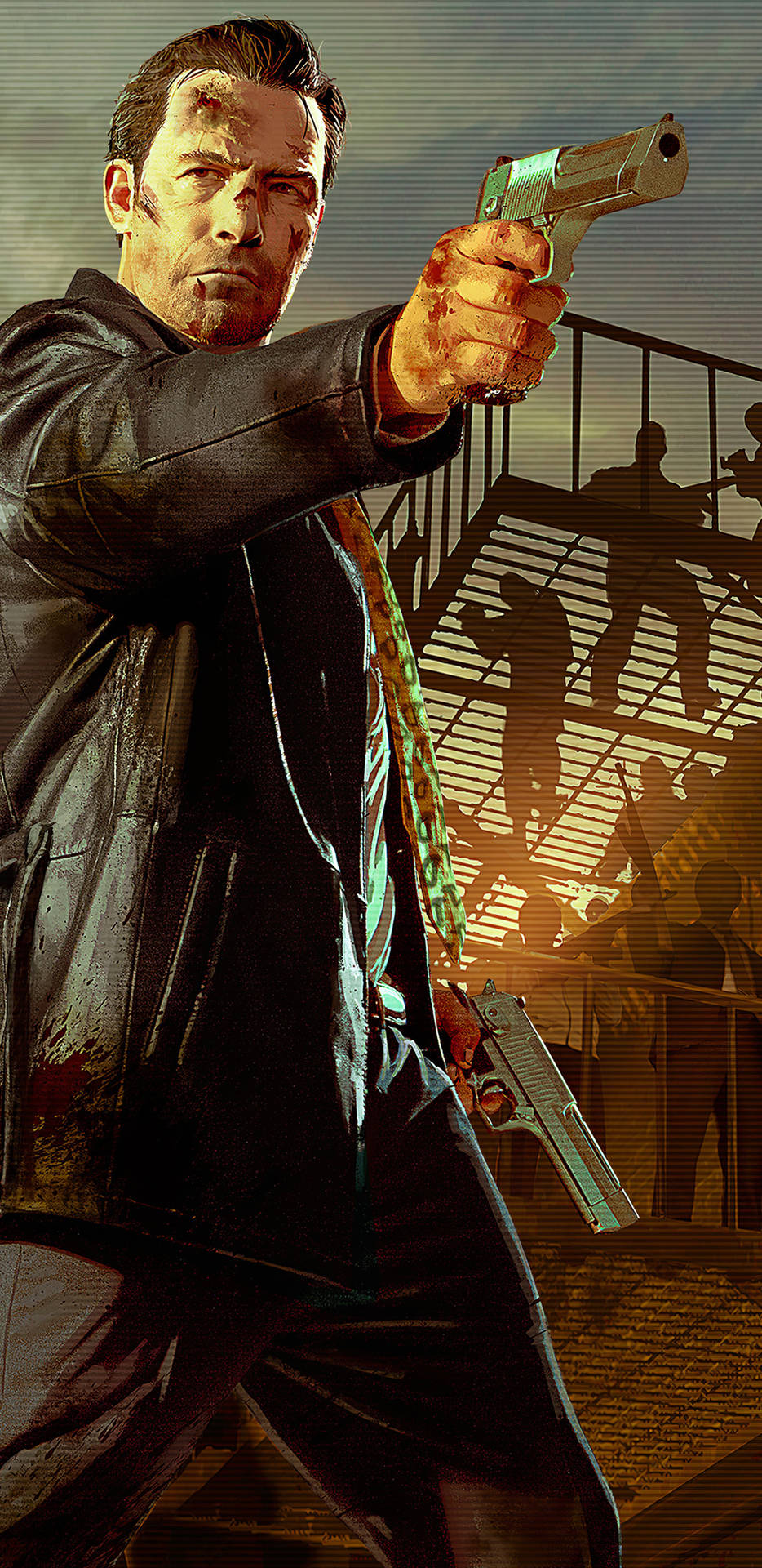 Max Payne Due Pistole Sfondo