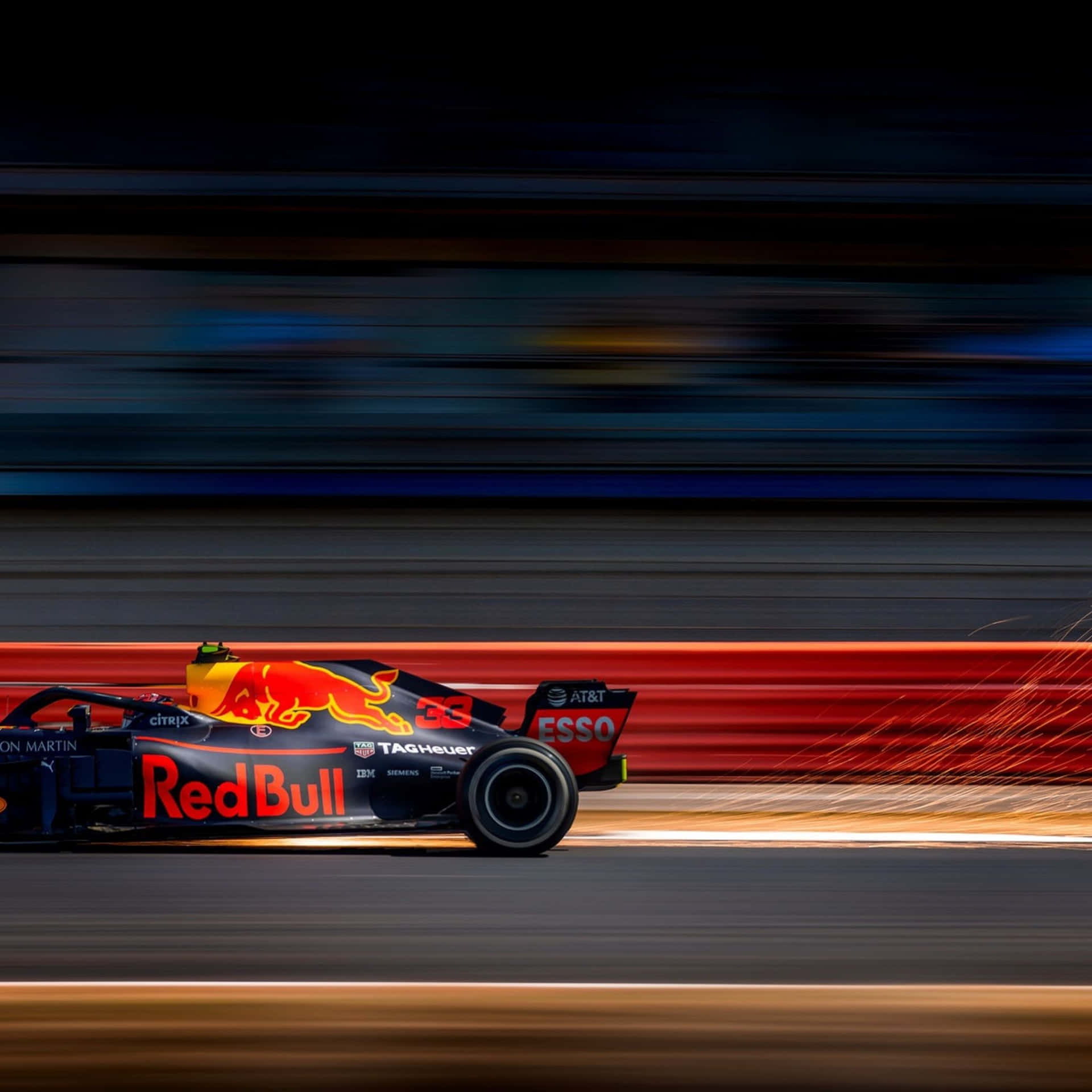 Max Verstappen in action at an F1 race