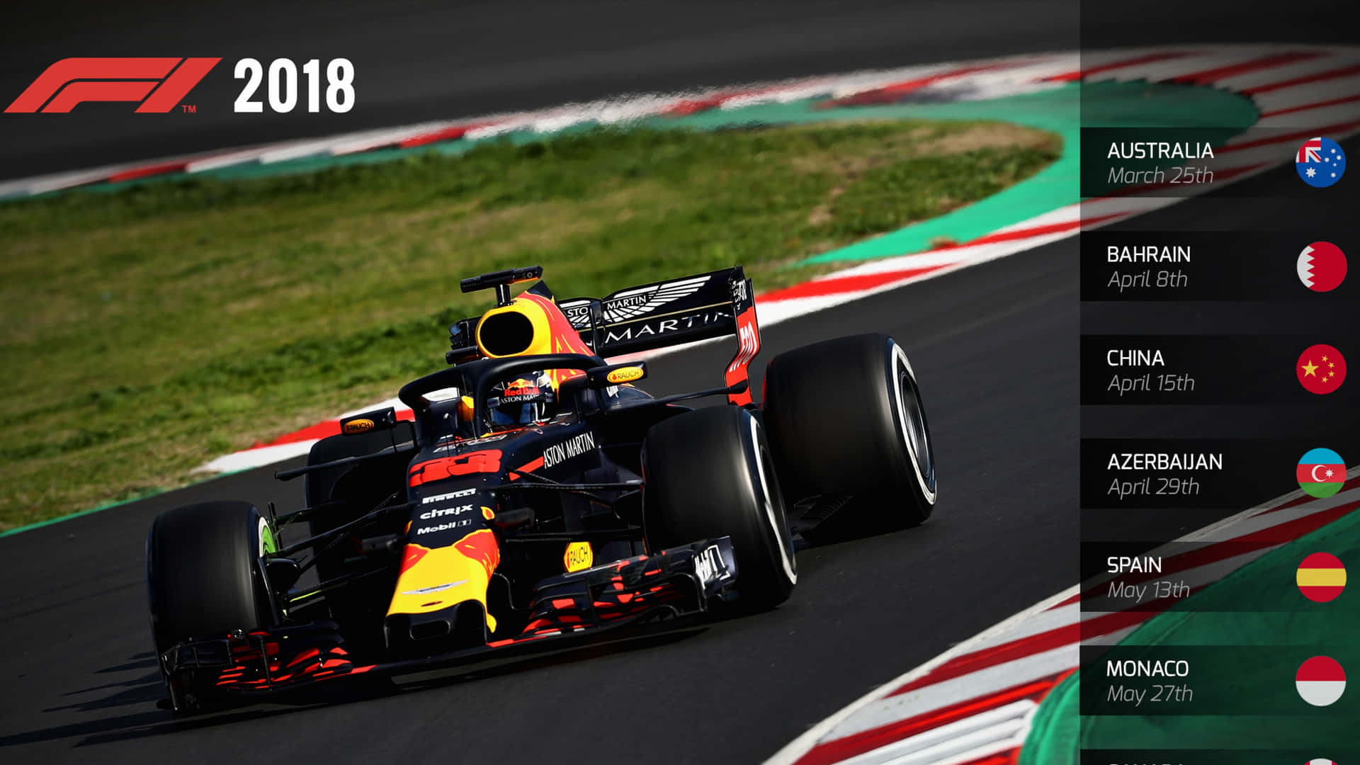 Max Verstappen in his racing car during a Formula 1 event