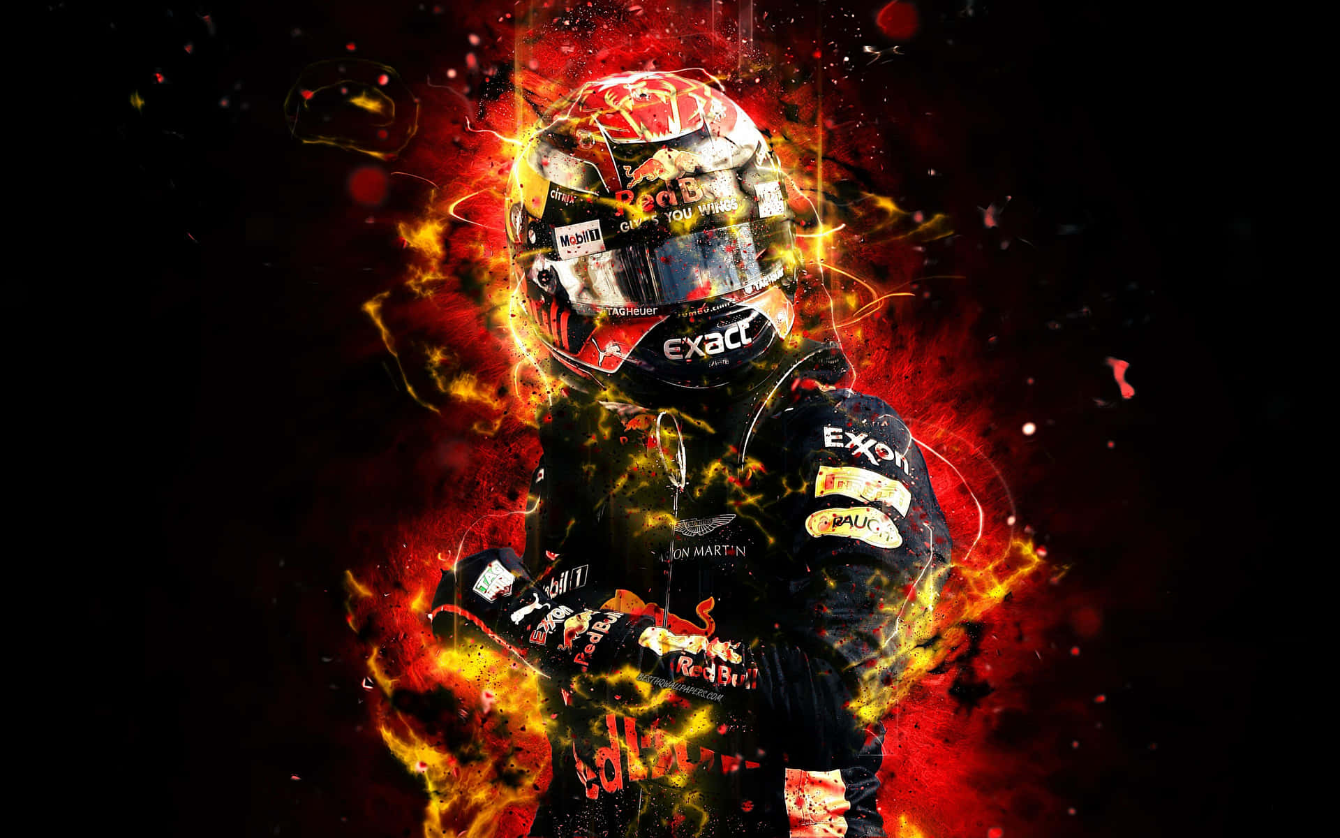 Max Verstappen racing his Formula 1 car