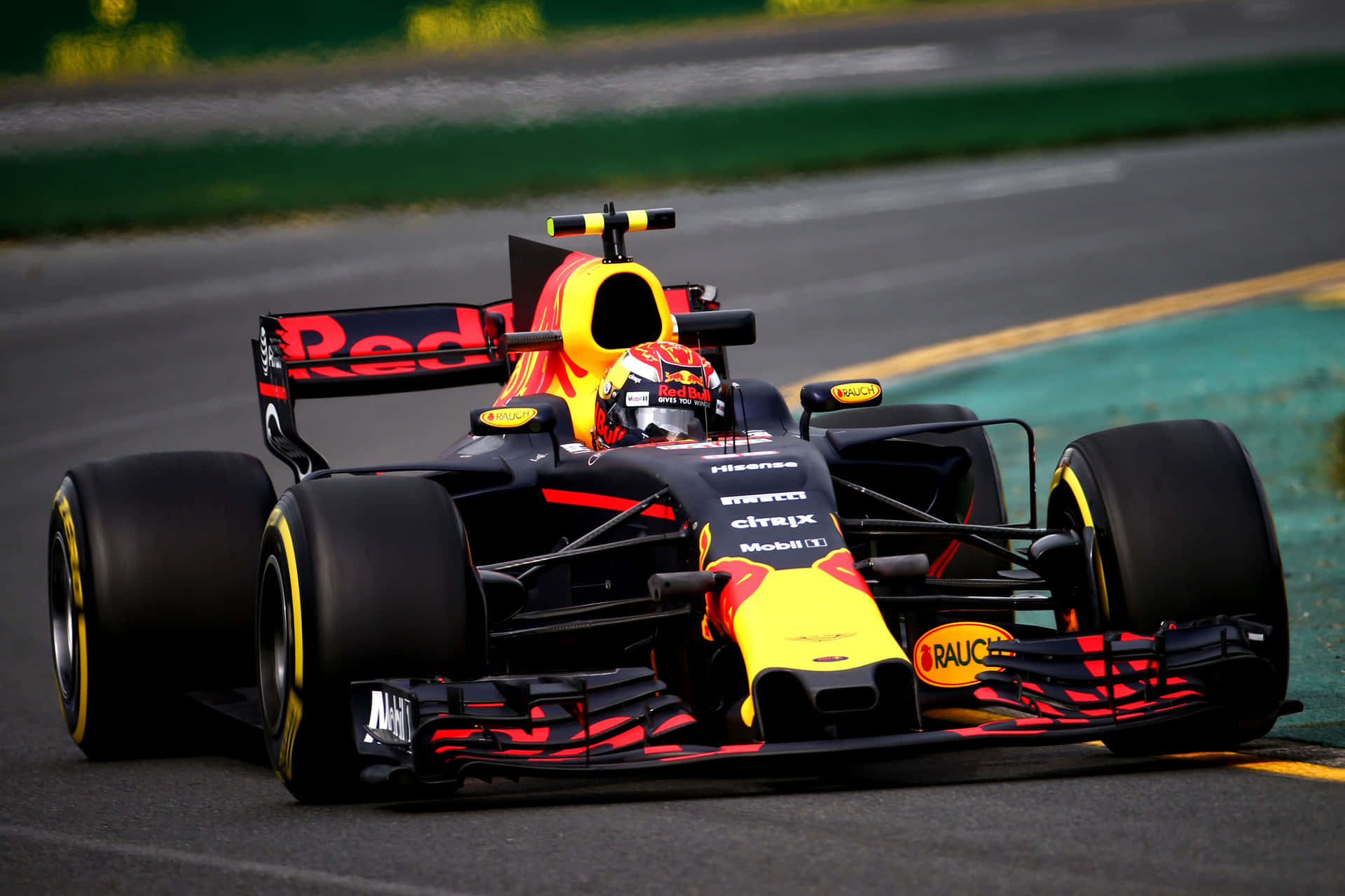 Max Verstappen in action on the race track