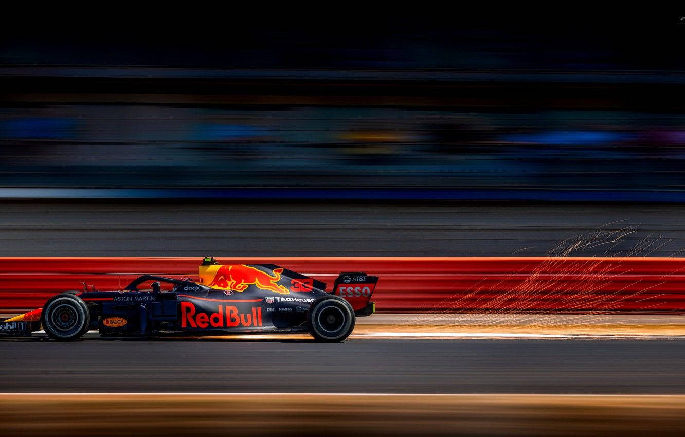 Max Verstappen during British Grand Prix 2018 Wallpaper