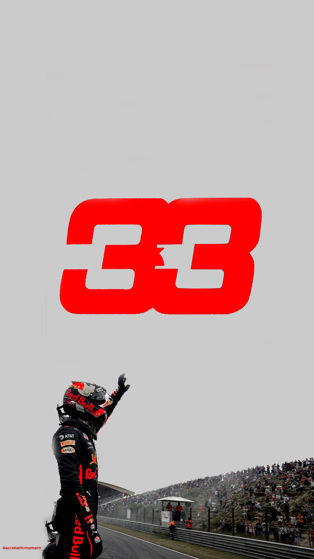 Númerode Carrera De Fórmula 1 De Max Verstappen 33. Fondo de pantalla