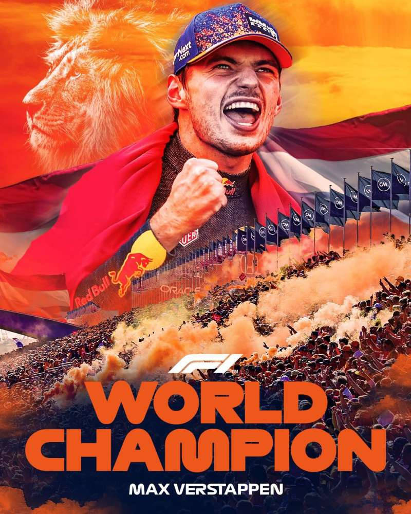 Max Verstappen F1 World Champion Wallpaper
