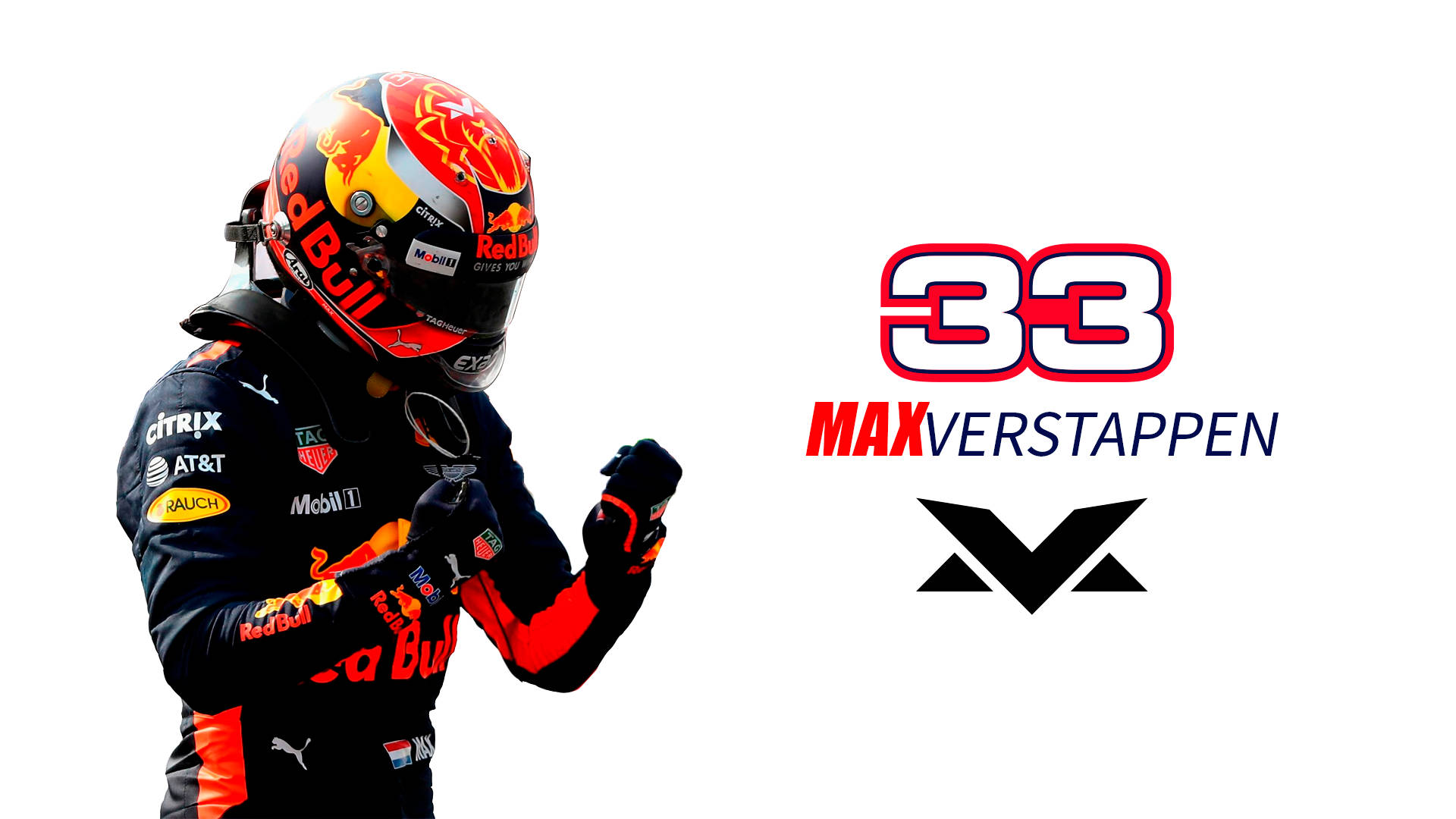 Max Verstappen Racing Number 33 Wallpaper