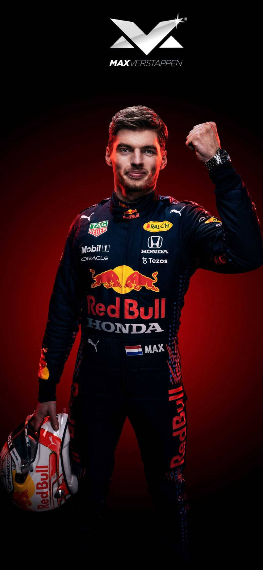 Max Verstappen - A Force to Reckon With in His Red Bull Oracle Racer Wallpaper
