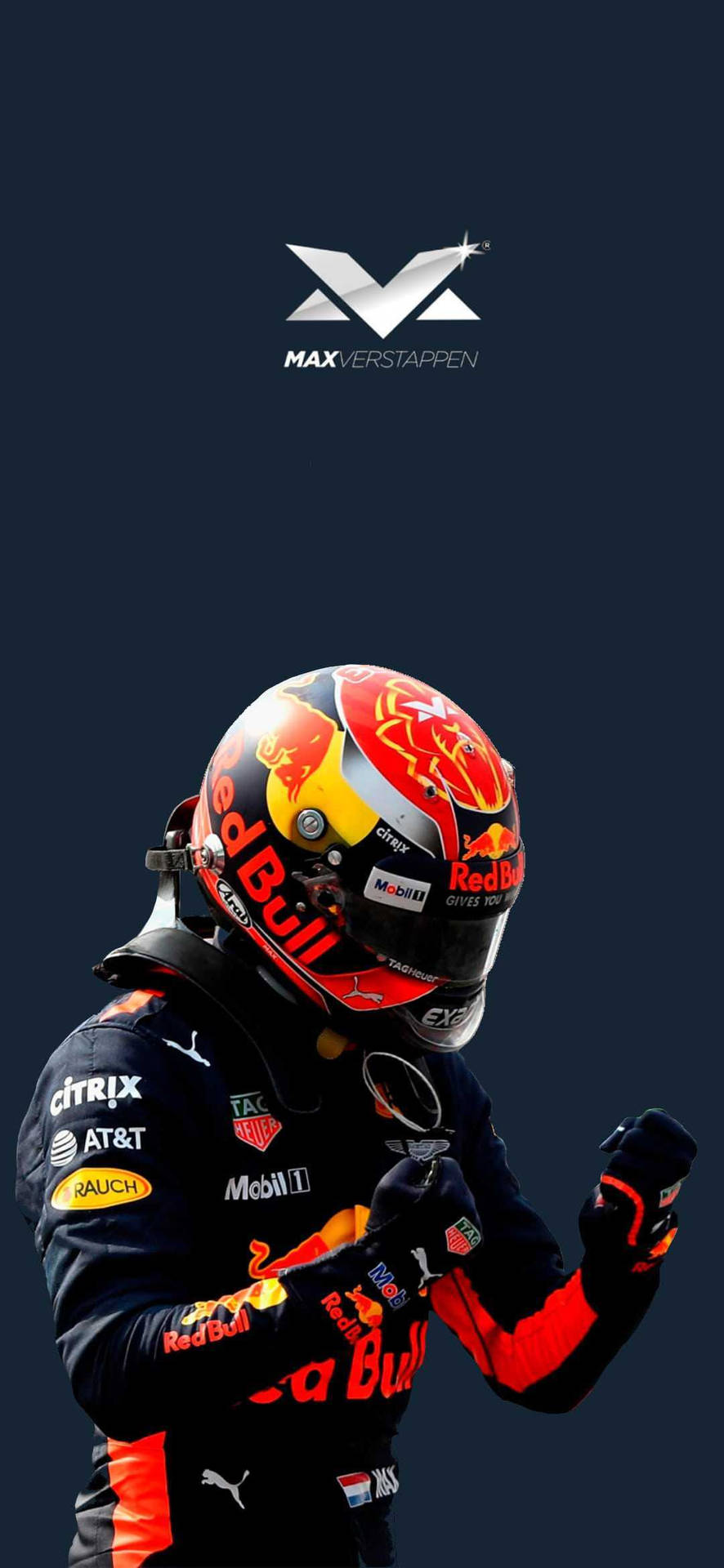 Max Verstappen in his Red Bull Racing Suit Wallpaper