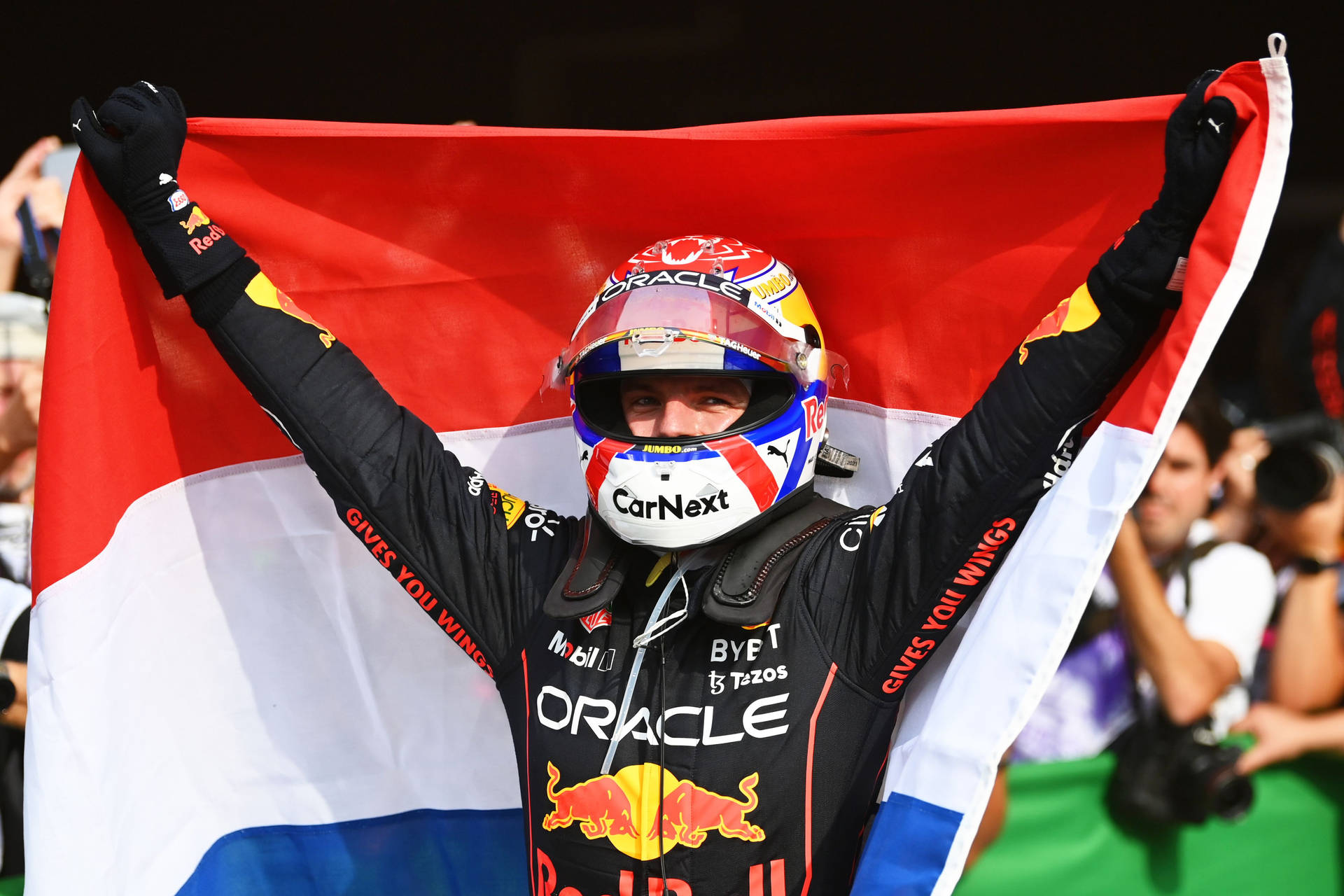 Max Verstappen Winning Dutch Grand Prix Wallpaper