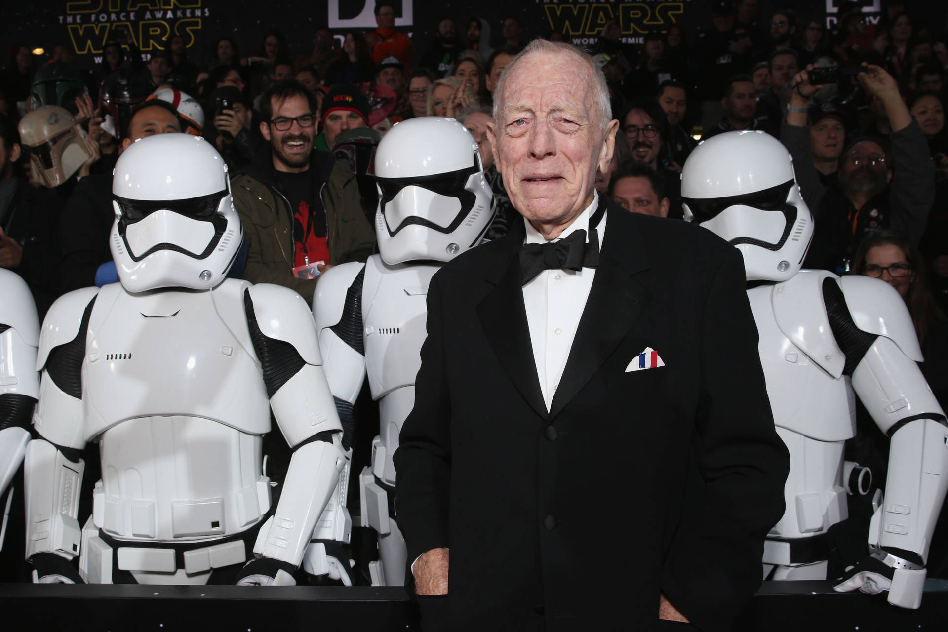 Max Von Sydow And Stormtroopers Background