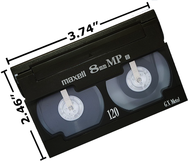 Maxell8mm Video Cassette Tape PNG