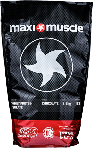 Maxi Muscle Whey Protein Isolate Chocolate2.5kg PNG