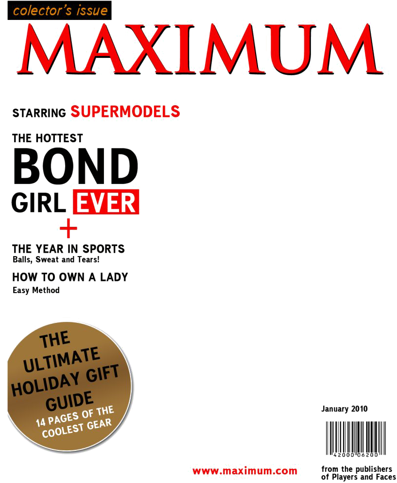 Maximum Magazine Cover January2010 PNG