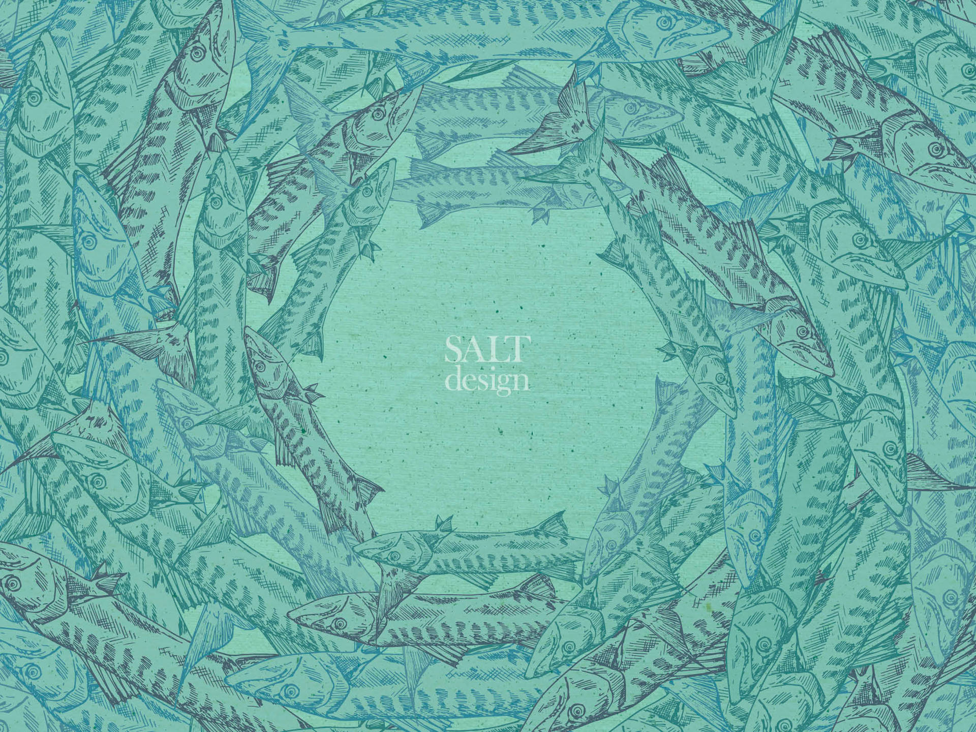 Salt design - dække kunst af isbjerge med en blå himmel Wallpaper
