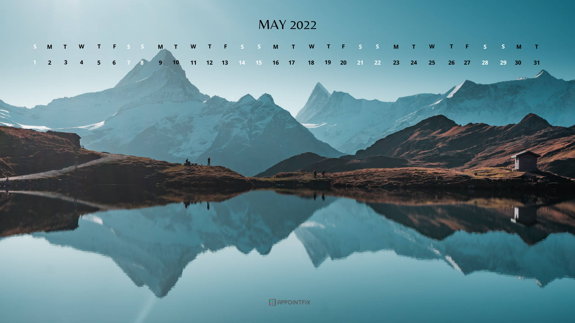 Maj 2022 Kalender 1920 X 1080 Wallpaper