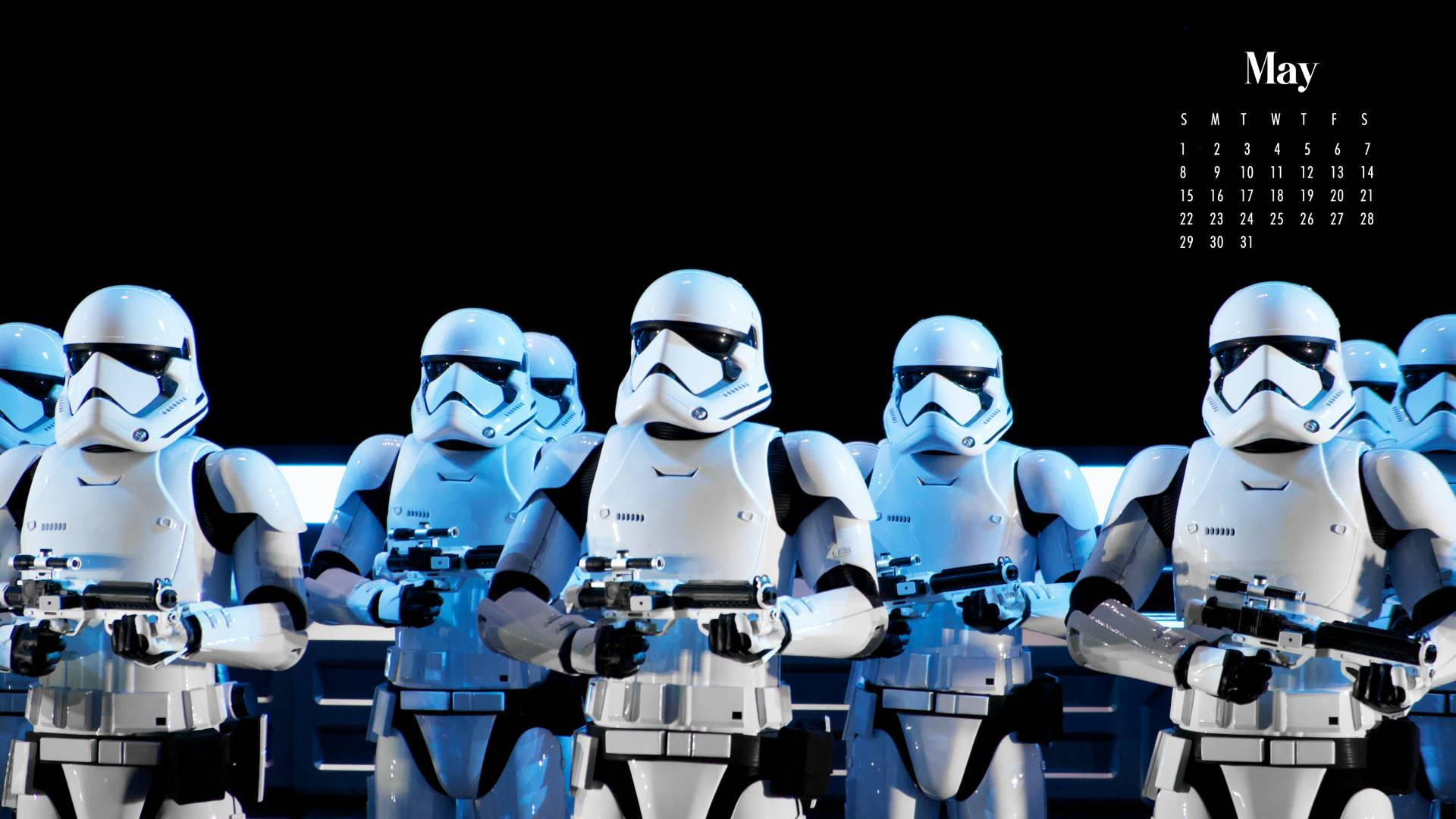 Star Wars Stormtroopers In A Dark Background Wallpaper