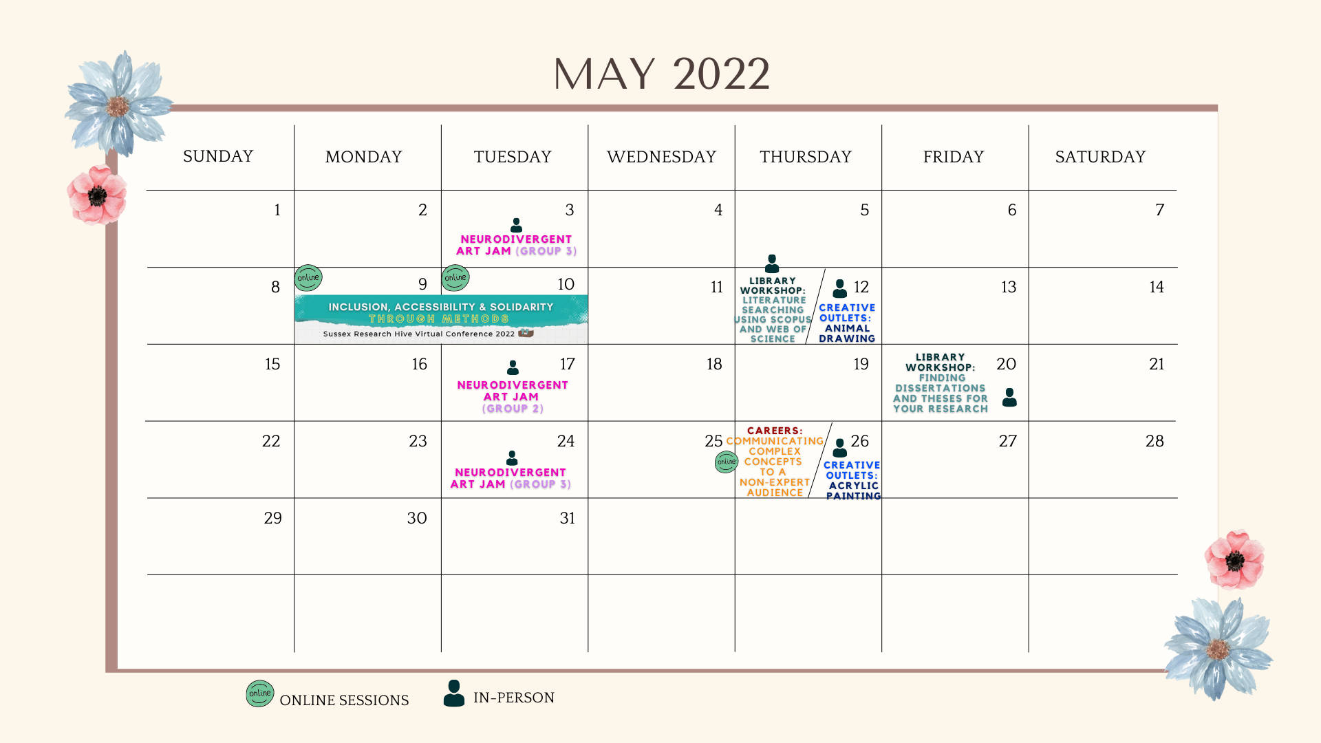 Hold styr på dine ting og hold dig til tidsplanen med dette rene og minimale maj 2022 kalender-tapet. Wallpaper