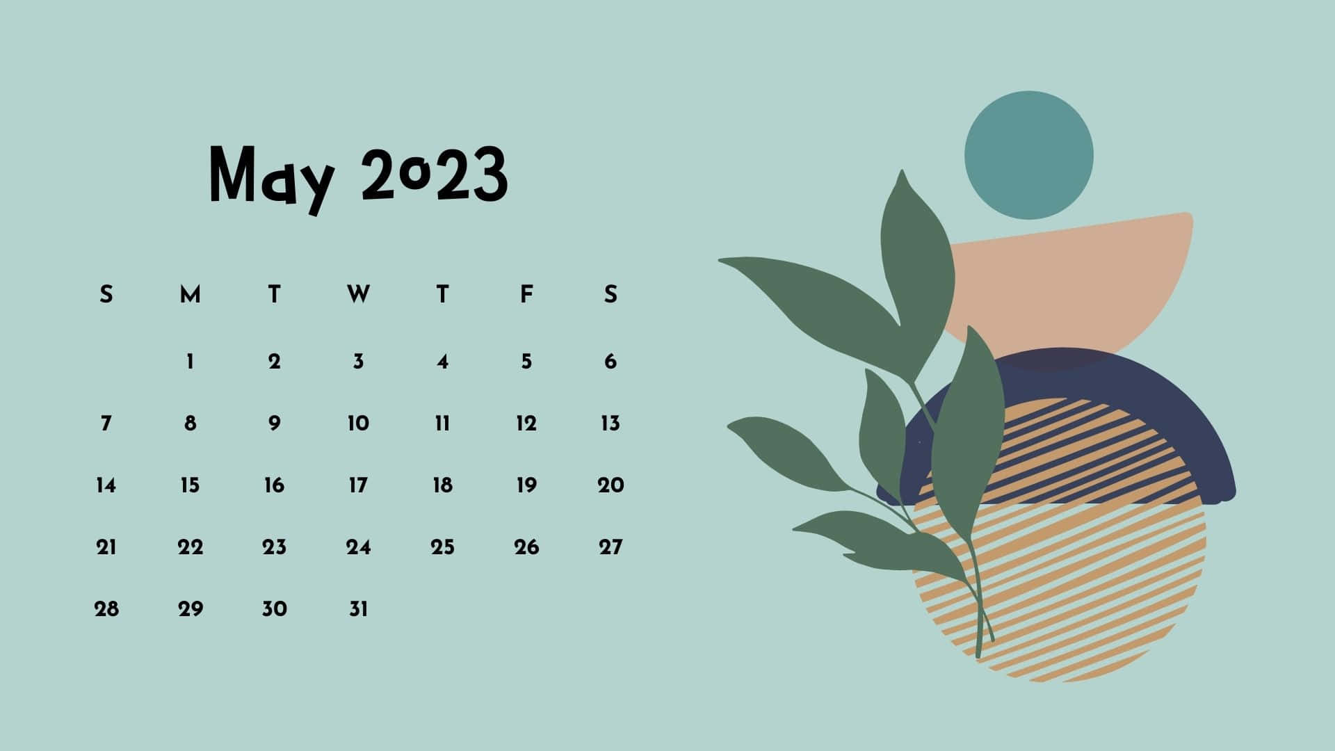 Maj2023 Kalender Wallpaper