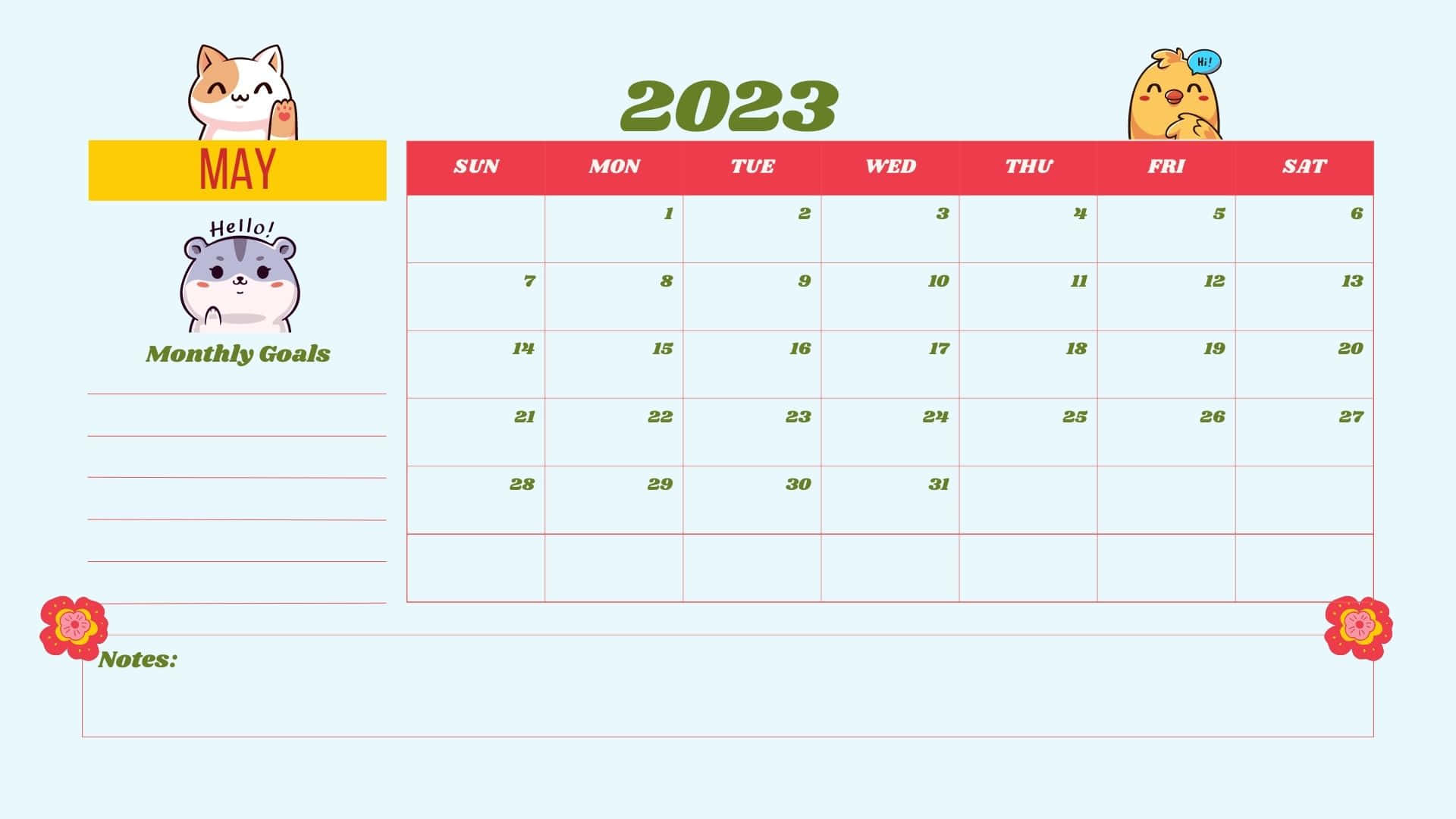 Claroy Conciso - Calendario De Mayo 2023 Fondo de pantalla