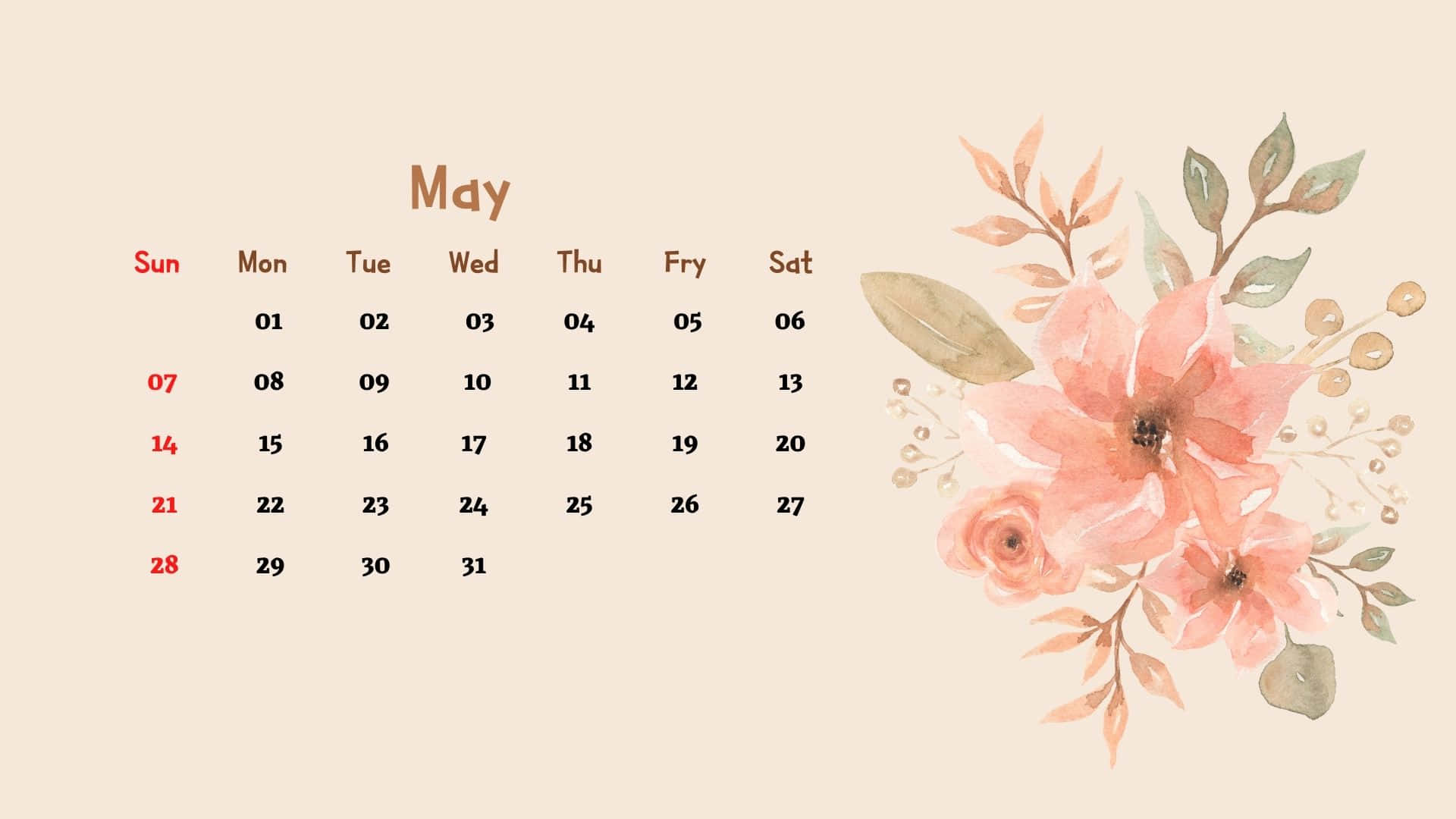 "Schedule Out Your May 2023 Plans with This Calendar" Wallpaper