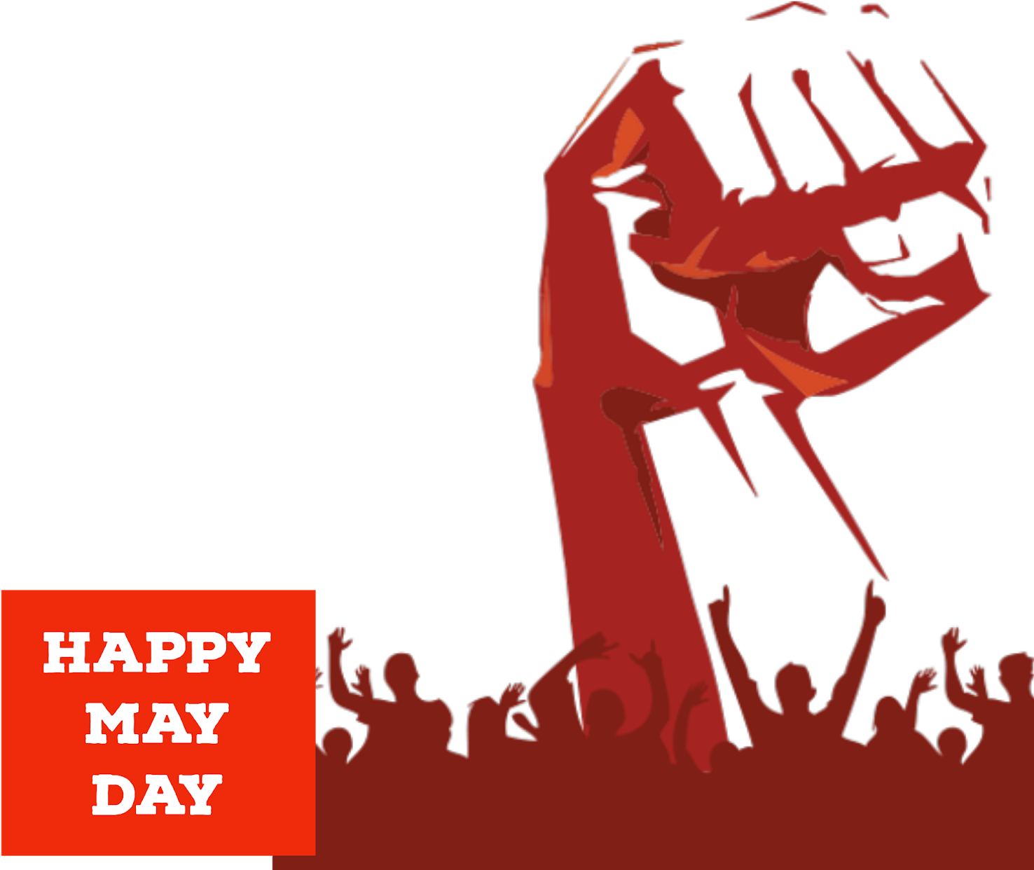 May Day Celebration Graphic PNG