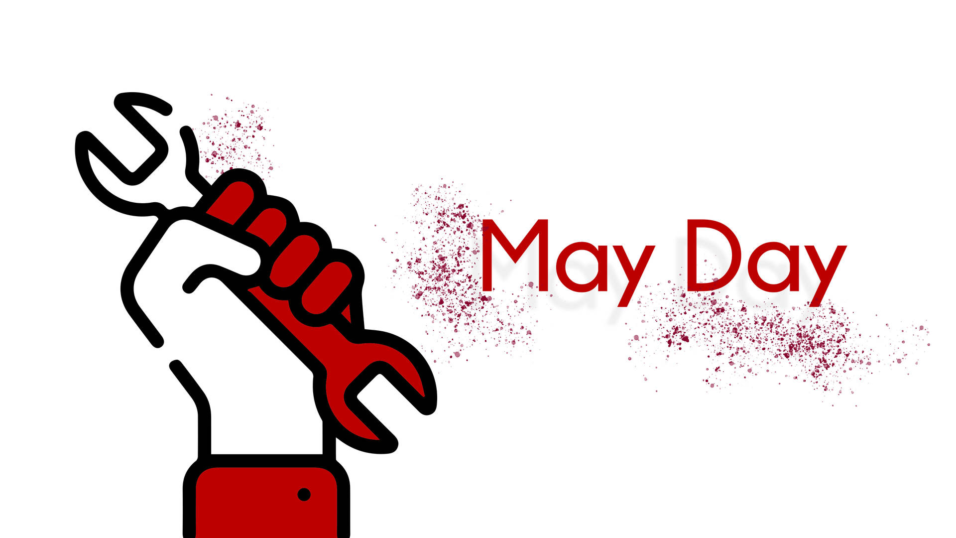 May Day Graphic Wallpaper