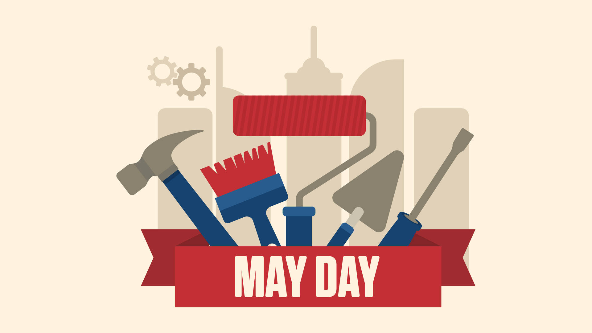 May Day Workers Tools Wallpaper
