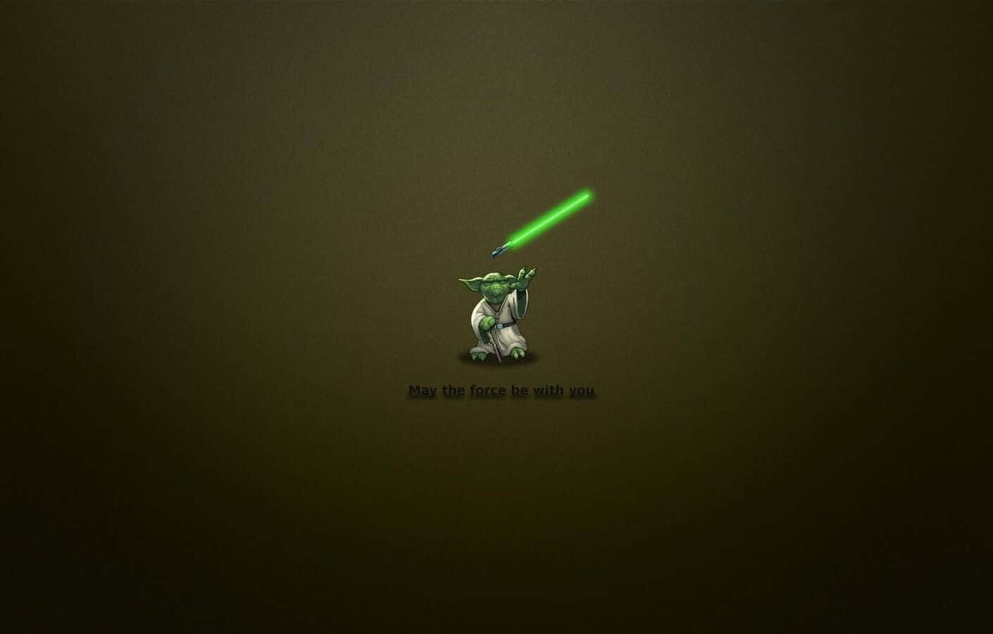 May The Force Be With You in Bold Letters Wallpaper