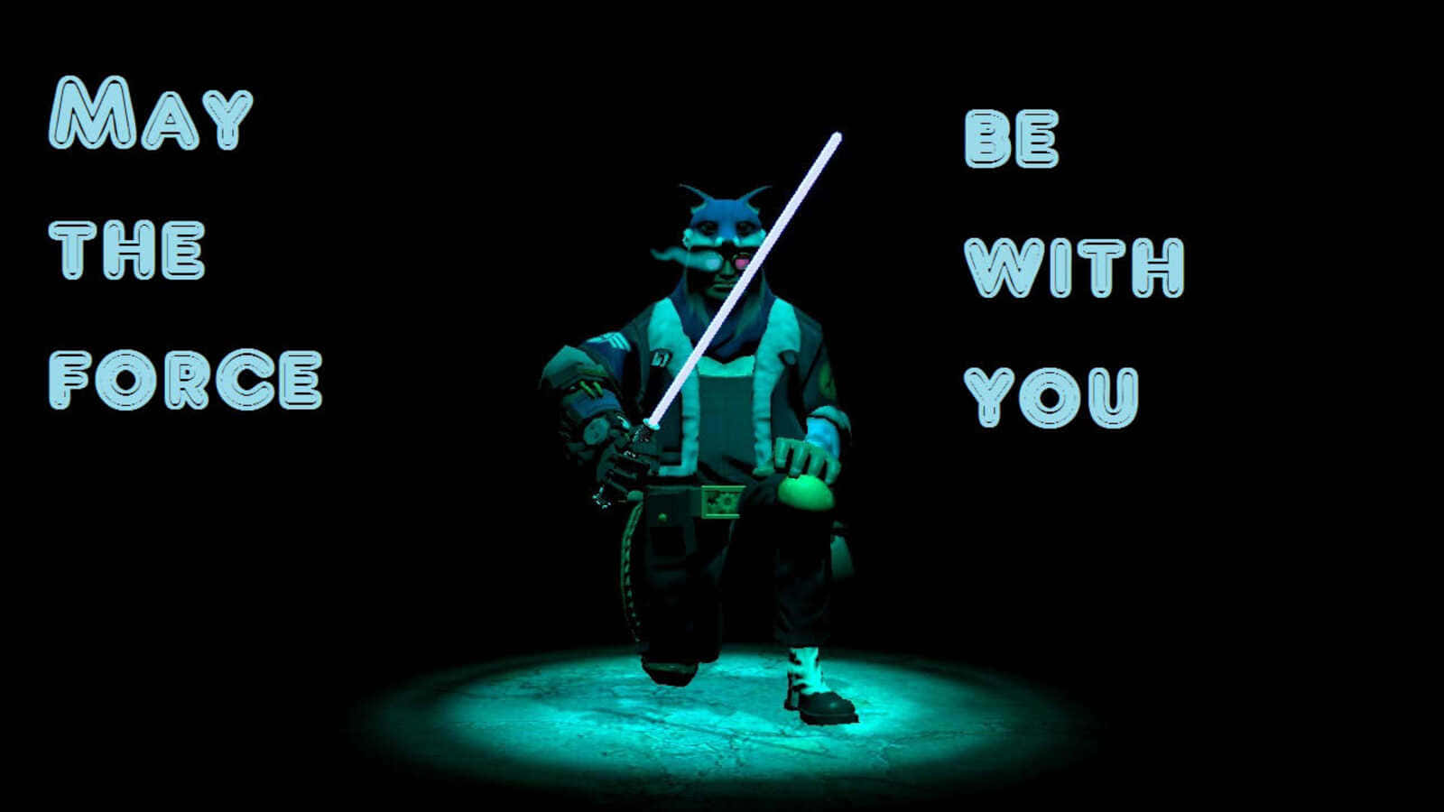 May the Force Be With You in Galactic Style Wallpaper