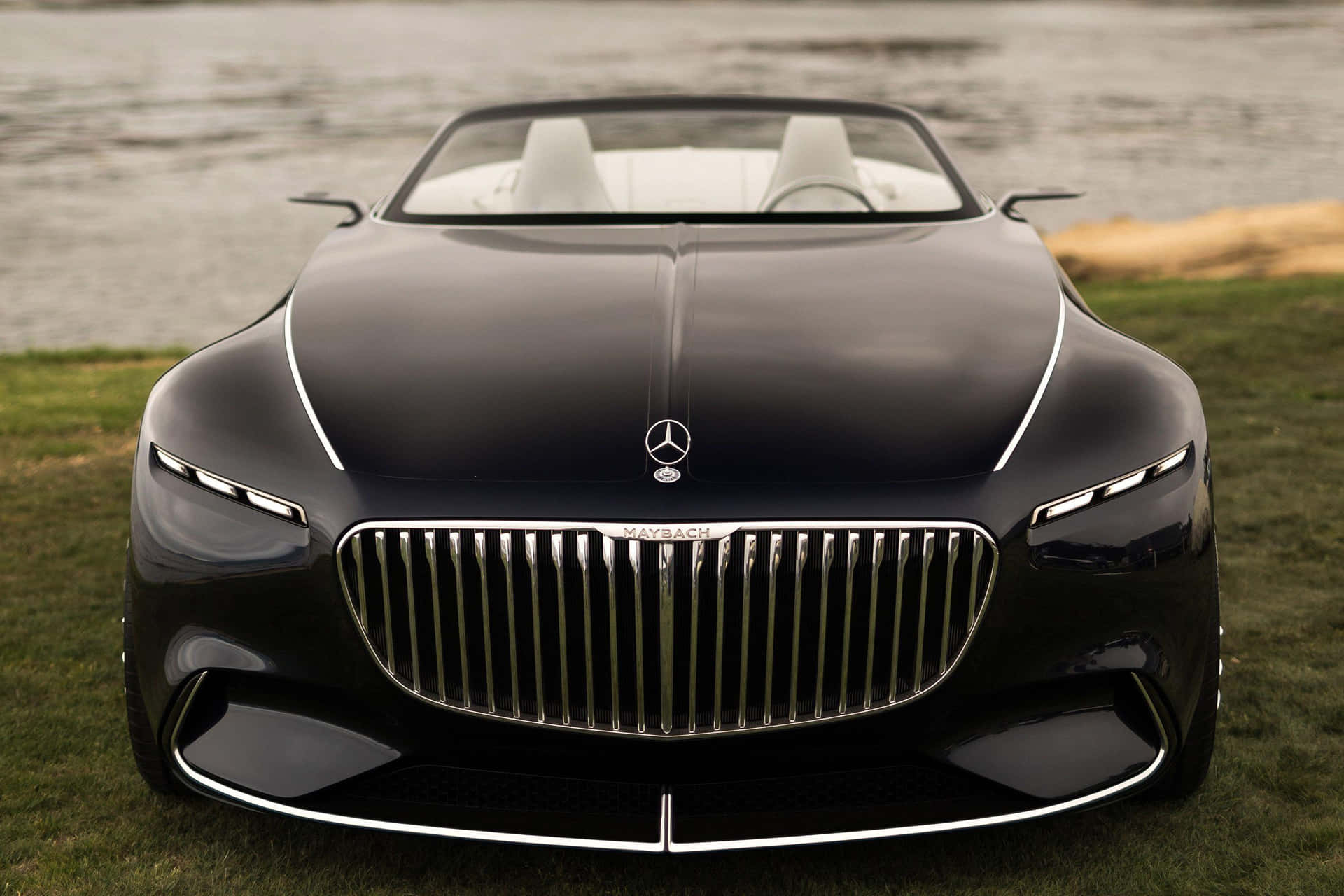Luxury Maybach on Display Wallpaper