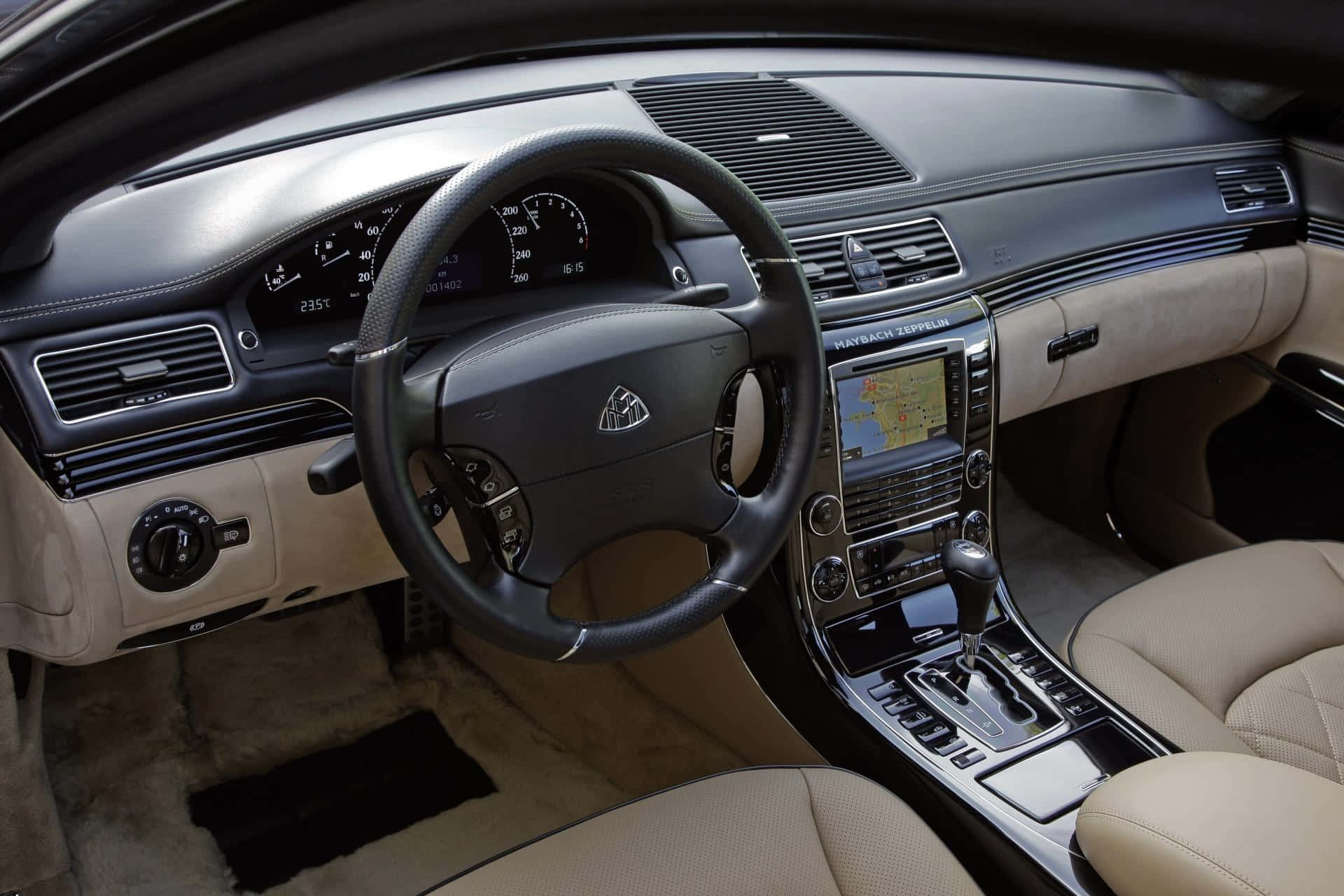 Vue Intérieure Du Tableau De Bord Maybach Landaulet Fond d'écran