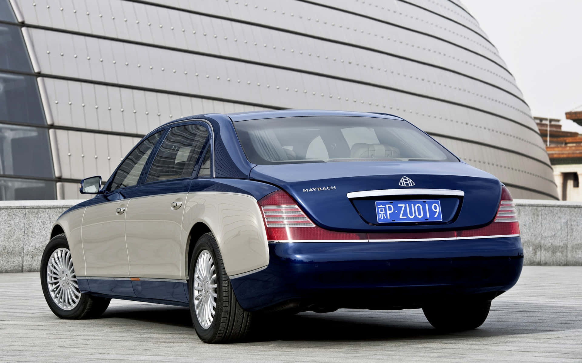 Vue Arrière Du Maybach Landaulet Fond d'écran