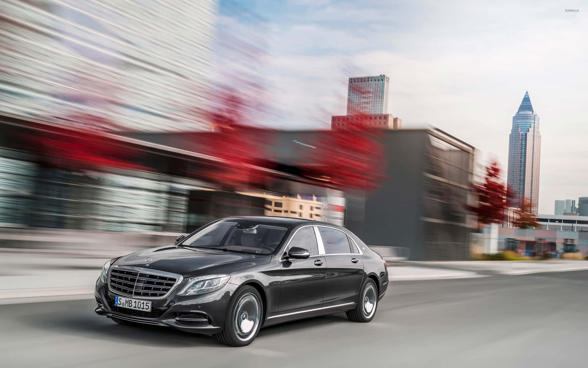 Maybach S600 Stedelijke Snelheid Achtergrond