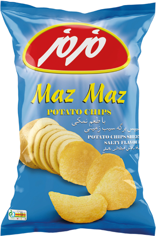Maz Maz Potato Chips Package PNG