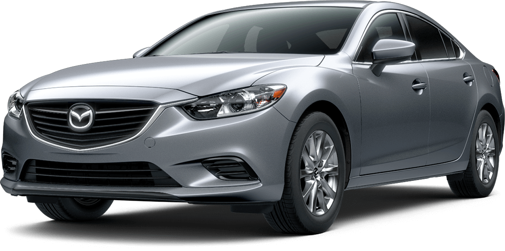 Mazda6 Sedan Silver Profile View PNG