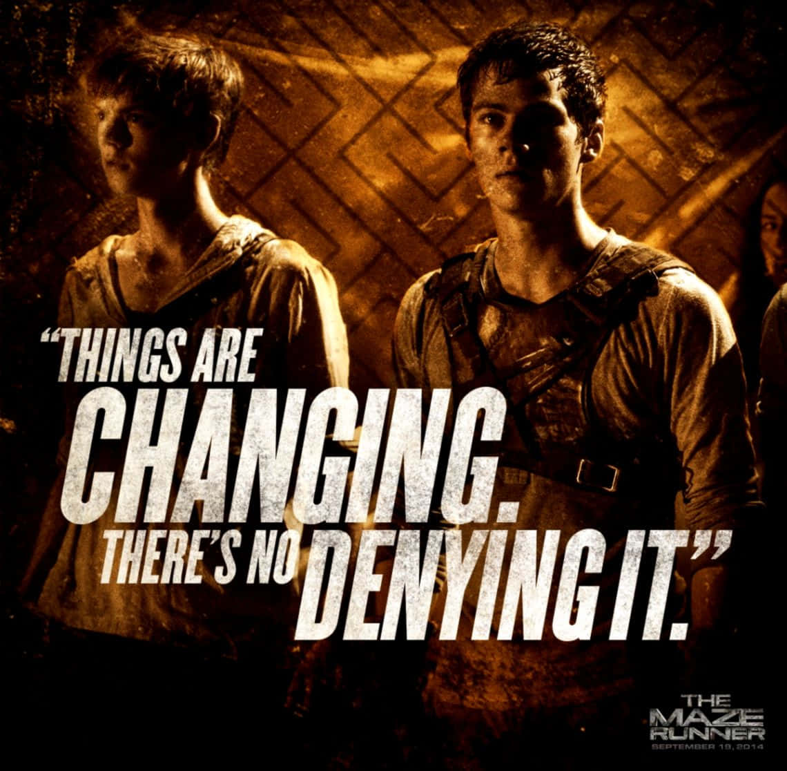 Thomas and the Gladers find their way through the Maze in the dystopian adventure, Maze Runner.