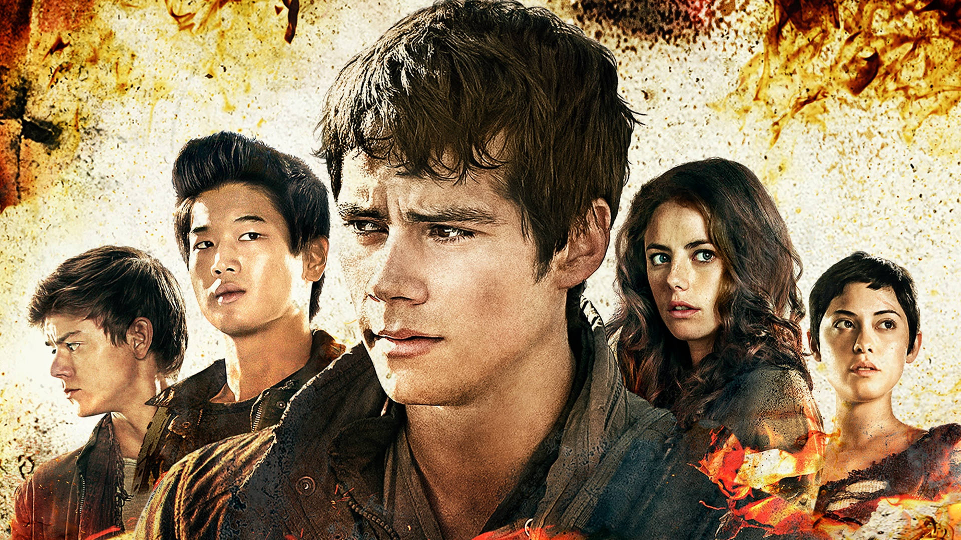 Maze Runner Scorch Characters Collage Wallpaper