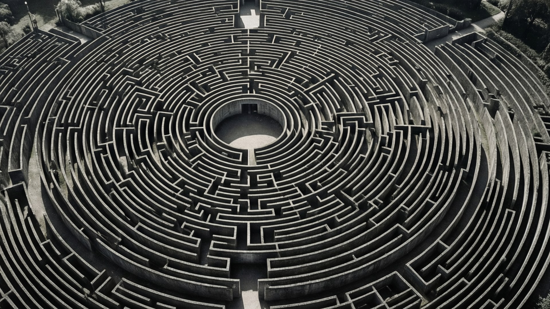 Maze Zero Labyrinth Bakgrunner