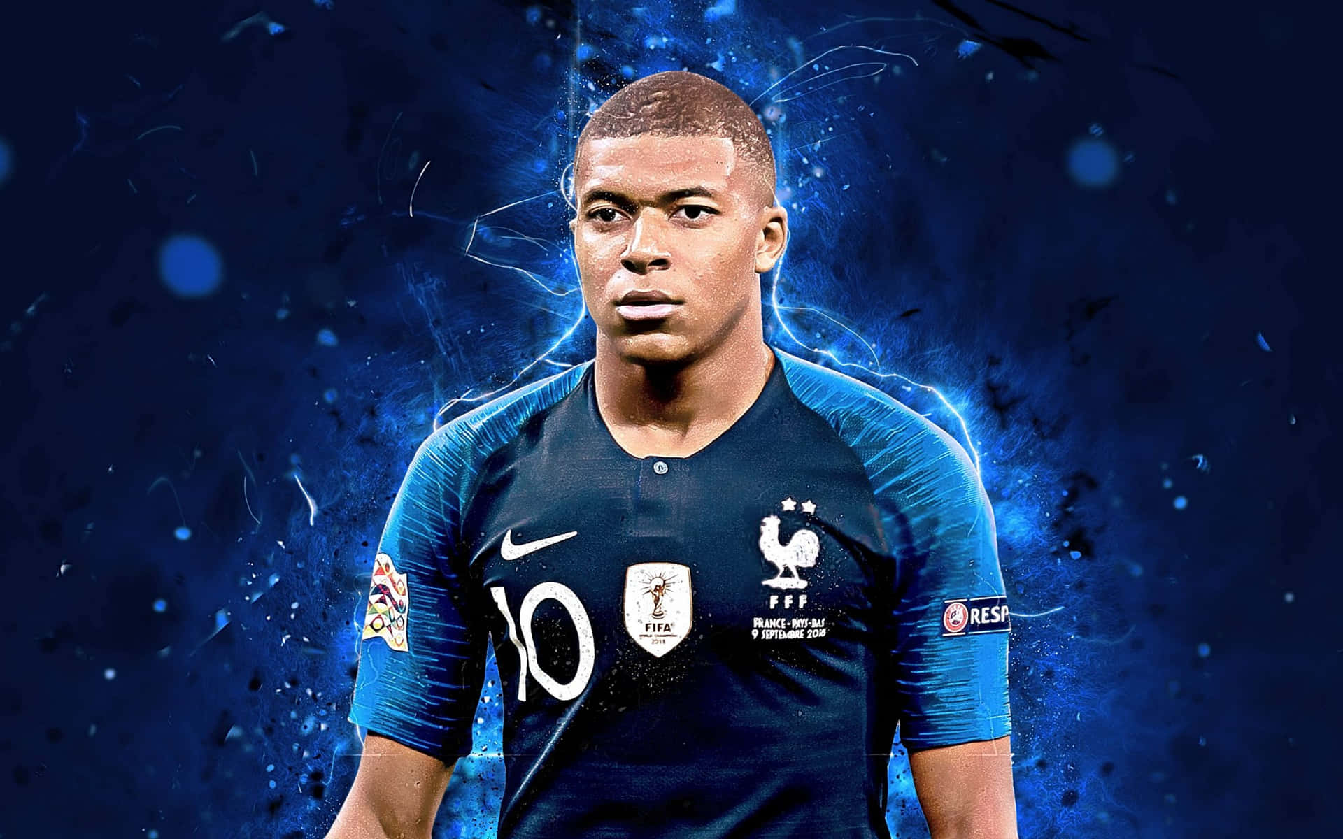 French Professional Footballer Kylian Mbappe Showing Off His Skills
