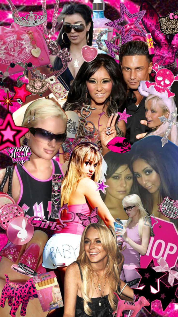 Mc Bling Era Celebrities Collage Wallpaper