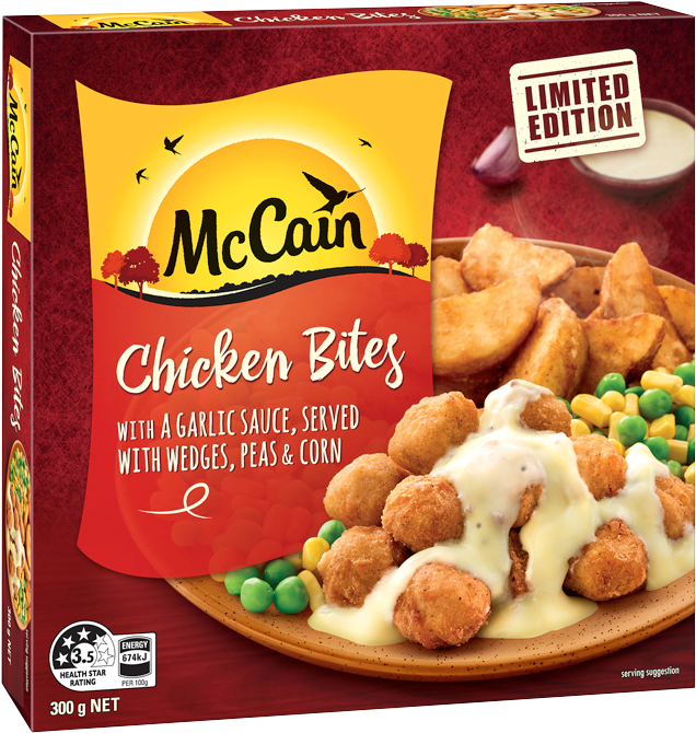 Mc Cain Chicken Bites Limited Edition Box PNG