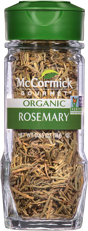 Mc Cormick Gourmet Organic Rosemary Jar PNG