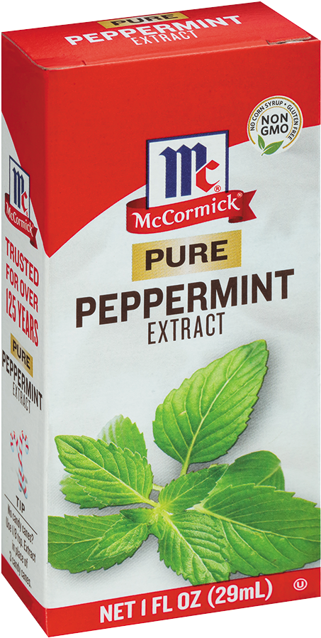Mc Cormick Peppermint Extract Packaging PNG